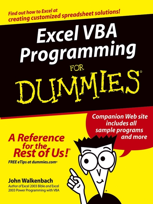 Title details for Excel VBA Programming For Dummies by John Walkenbach - Available
